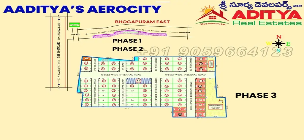 aero city layout bhogapuram